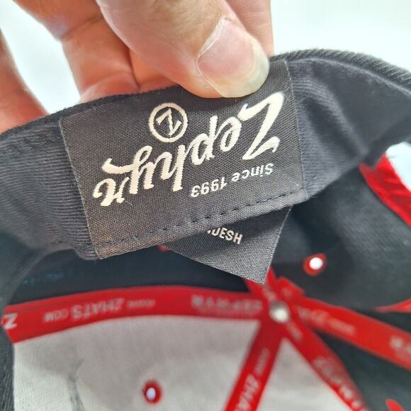 Texas Tech Red Raiders Going Yard Snapback Hat Cap Black Big Logo Zephyr - Picture 7 of 7